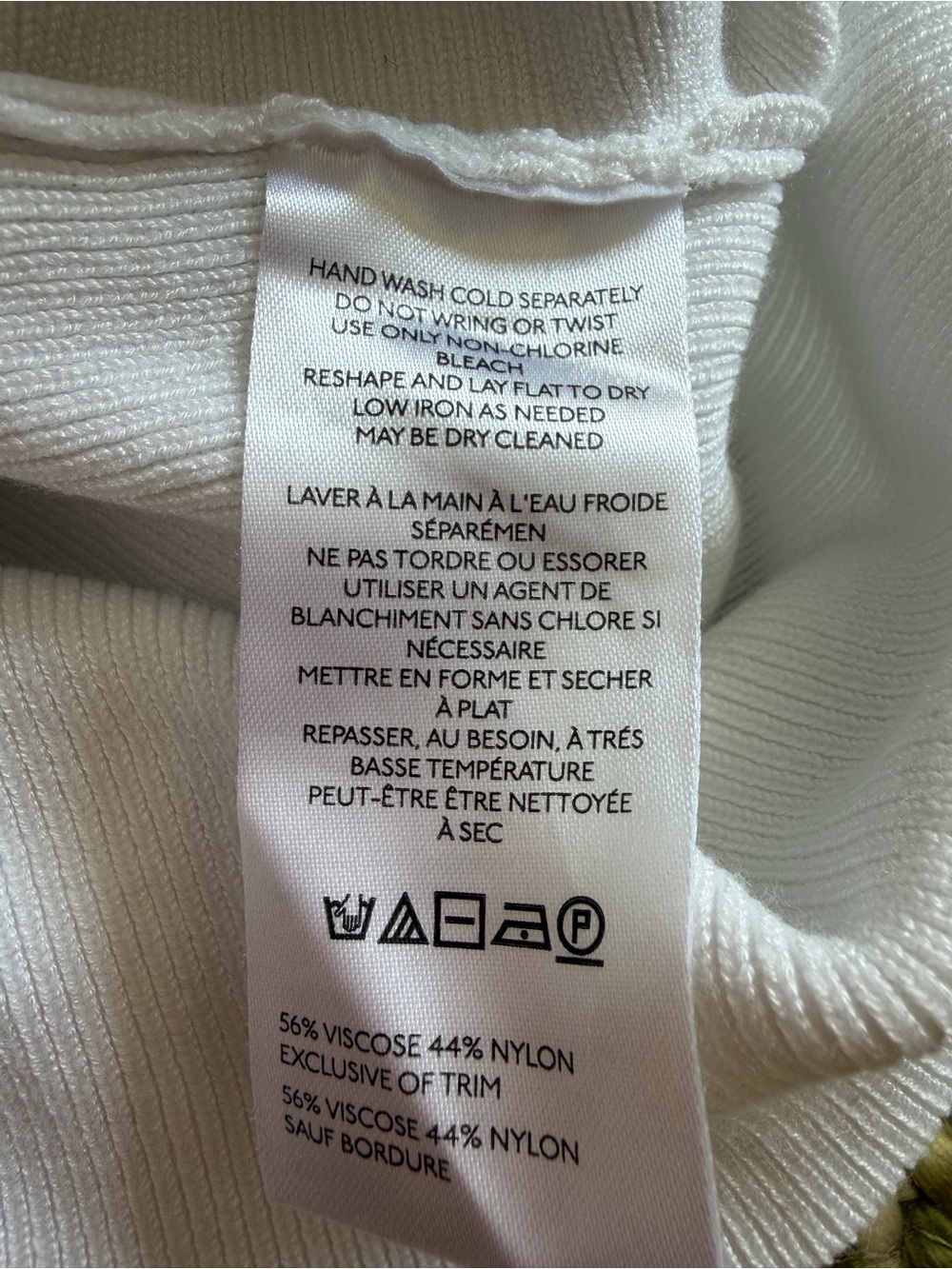 Anthropologie white ruched sleeveless t-shirt, size XS - Picture 5 of 6